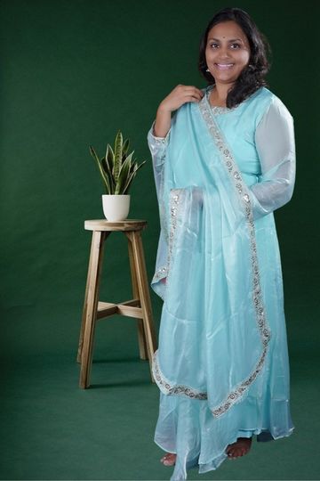 FABULOUS SPACE SILK ANARKALI