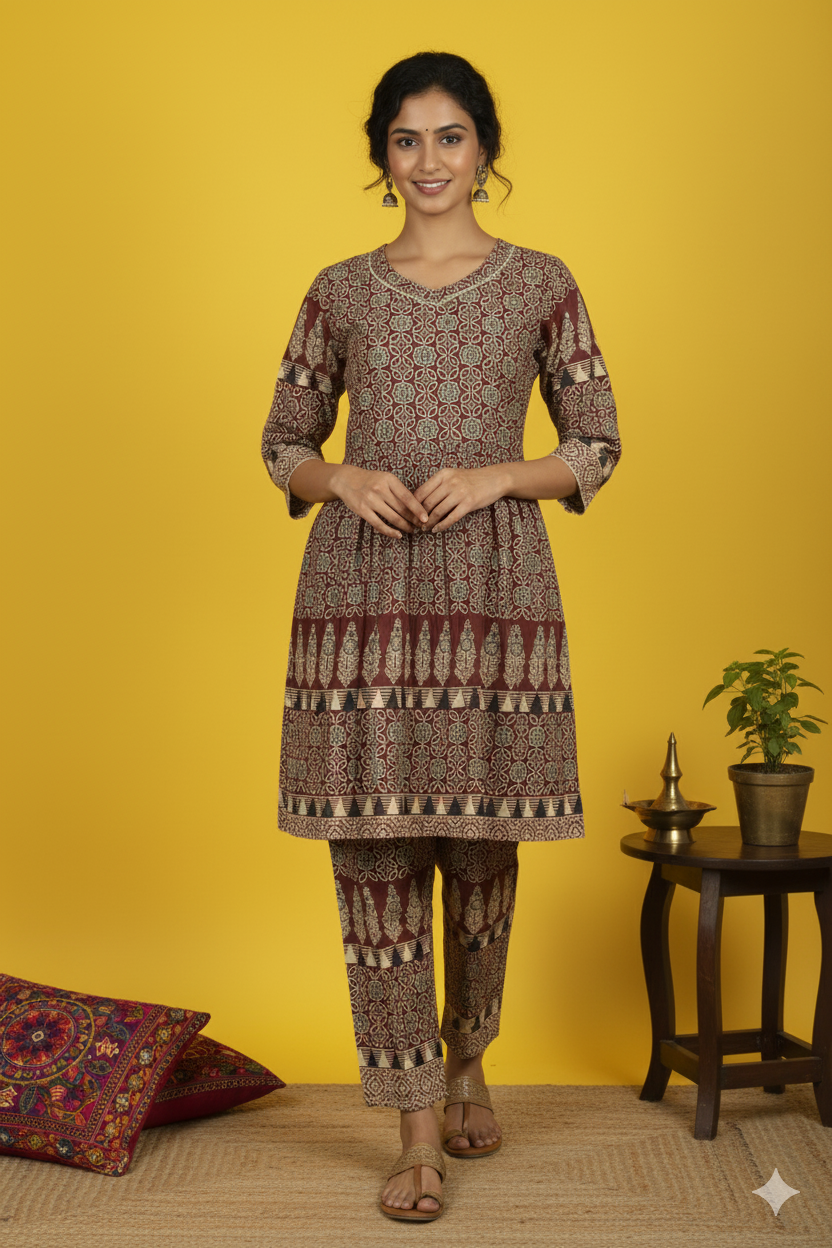 Earthy Ajrakhs