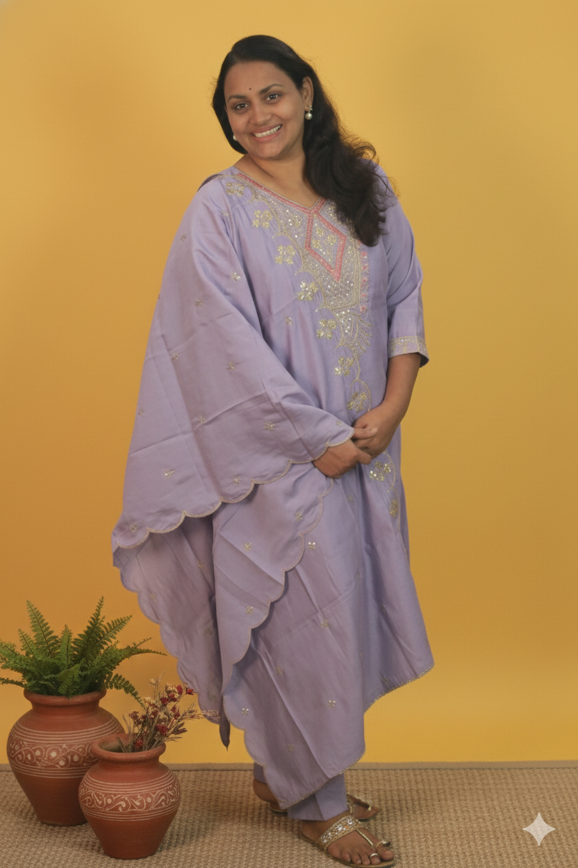 Yardley sophisticated lavender in silk with antique gold