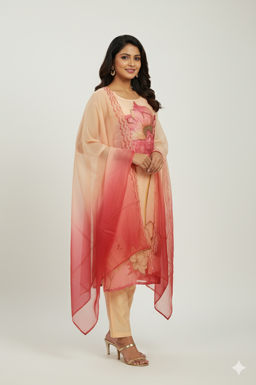 LOTUS LADY SOFT ORGANZA 3PC SET